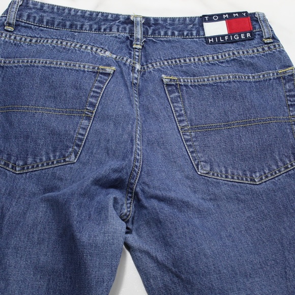 VTG 90'S‎ TOMMY( GIRL) HILFIGER High Waisted FLARE JEANS SIZE 11 - Picture 4 of 6